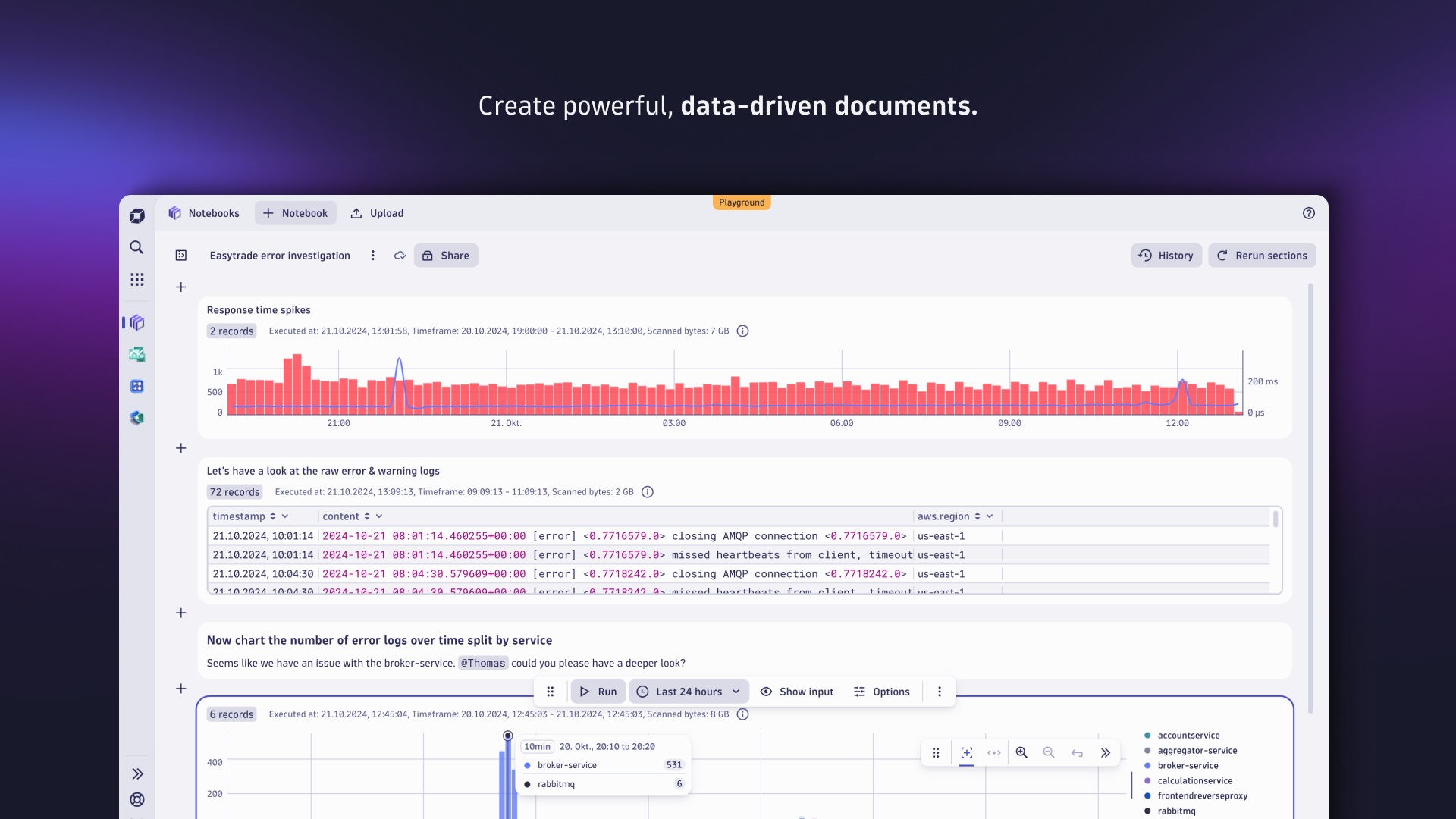 Create powerful, data-driven documents.