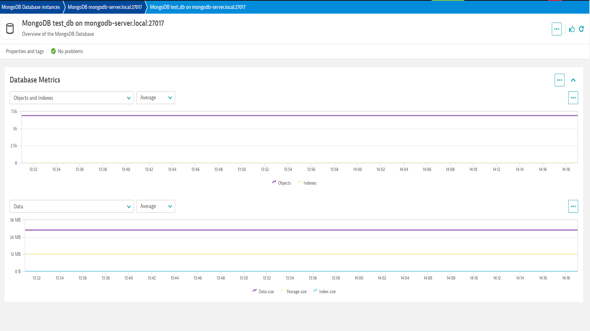 MongoDB Database Details