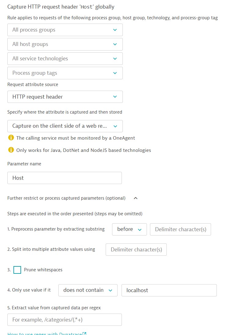 Example of configuration