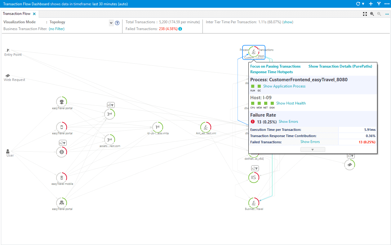 Transaction Flow dashlet