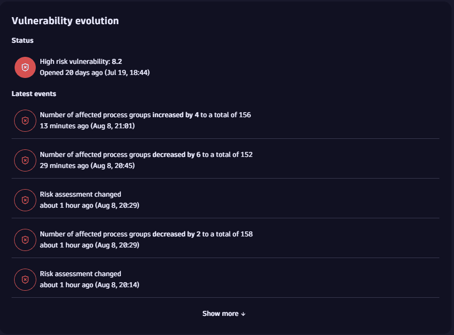 vulnerability evolution