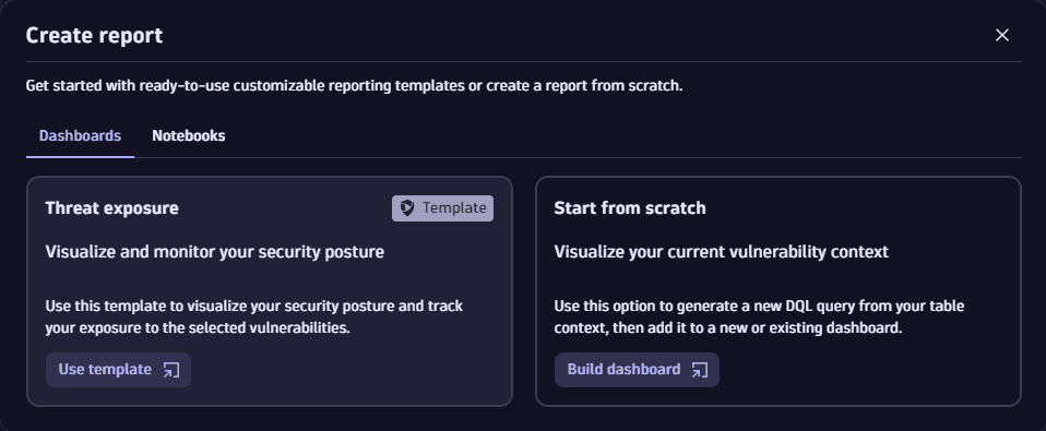 create a report window