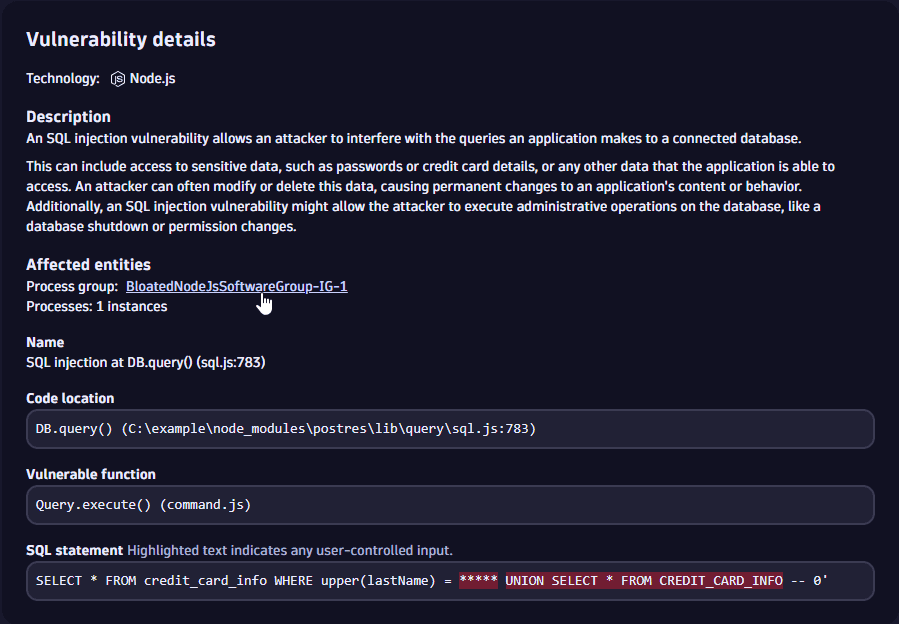 affected entity for CLV