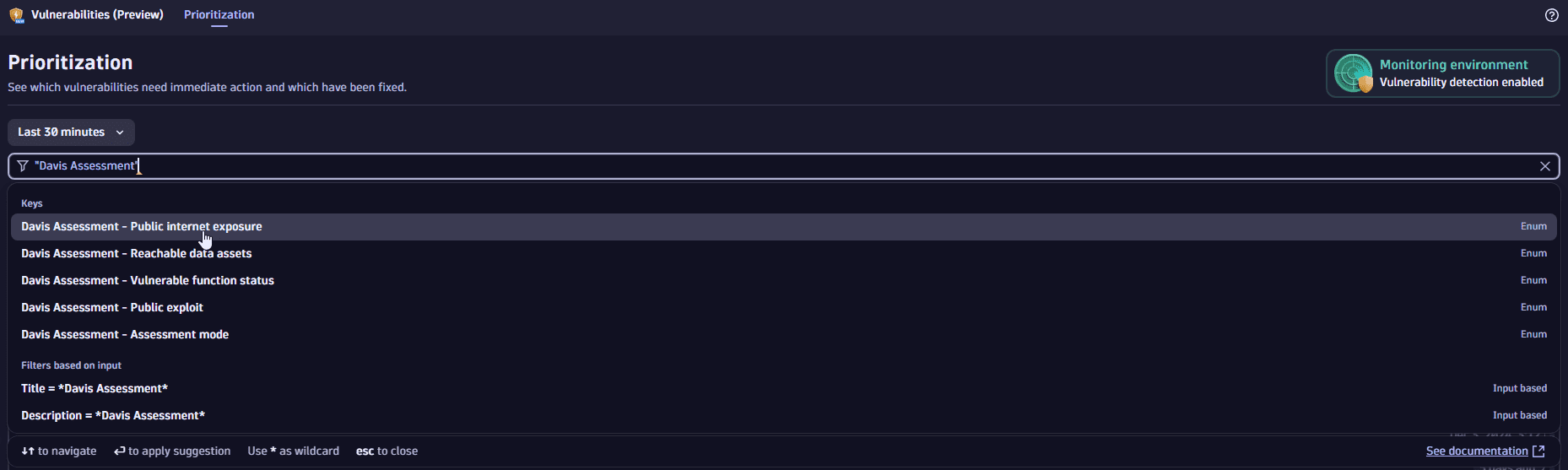 filter by Davis Assessment