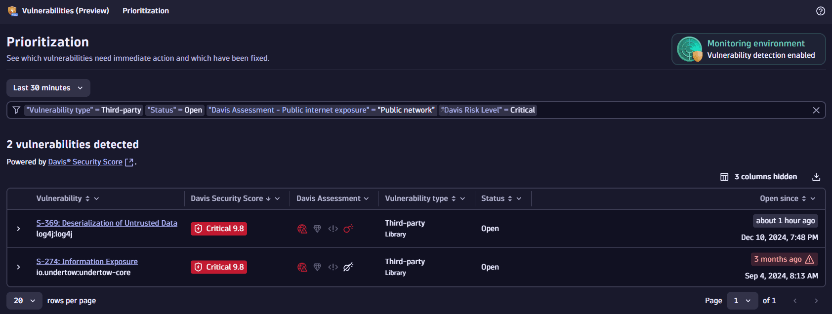 filter field