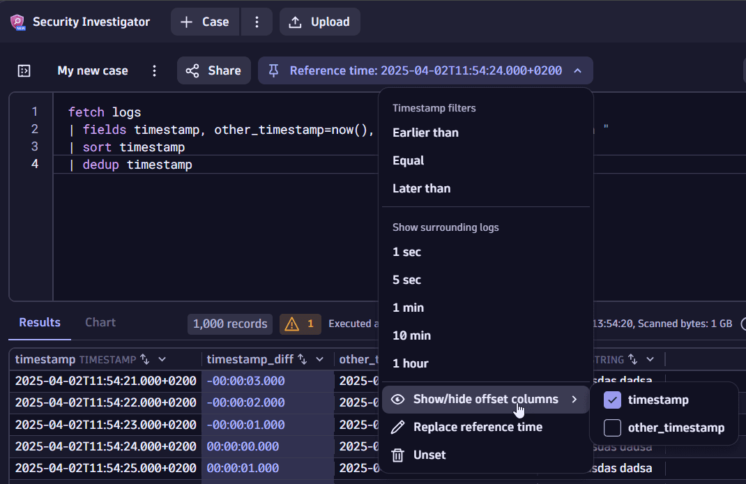 manage time reference
