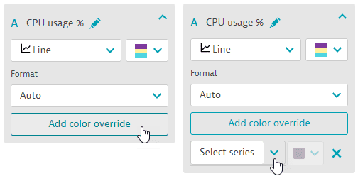 Color override selection