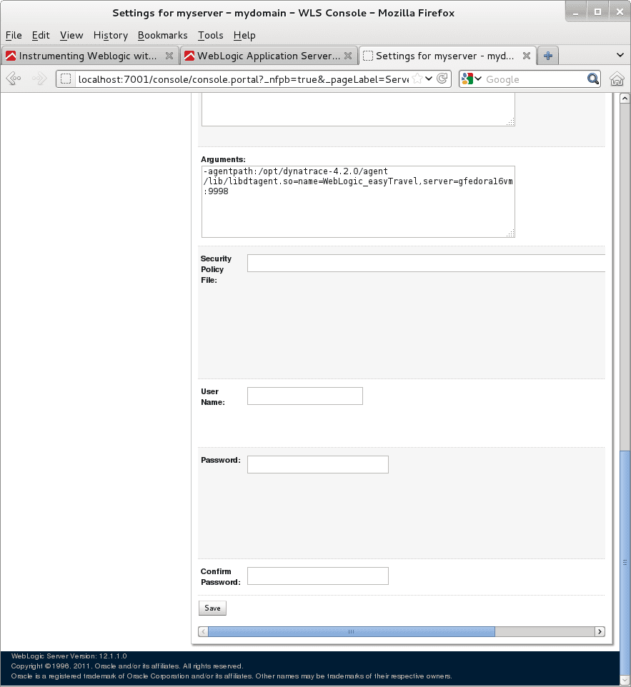 Enter the Agent string