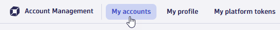 Account Management: My accounts