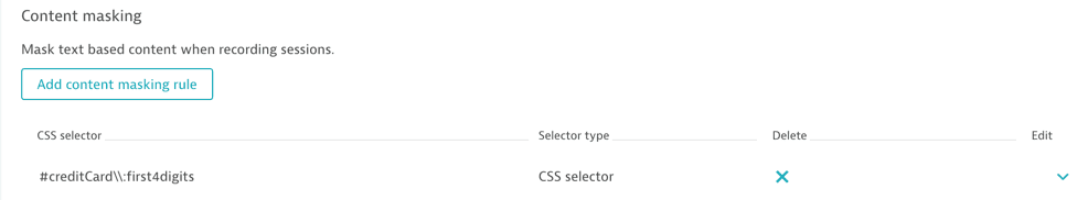 add rule content masking
