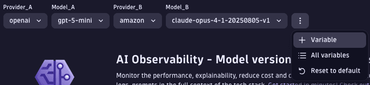 Add a variable
