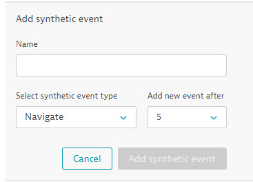 Add synthetic event