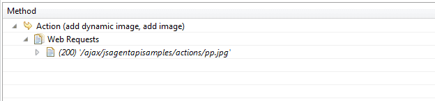 User Action with web request