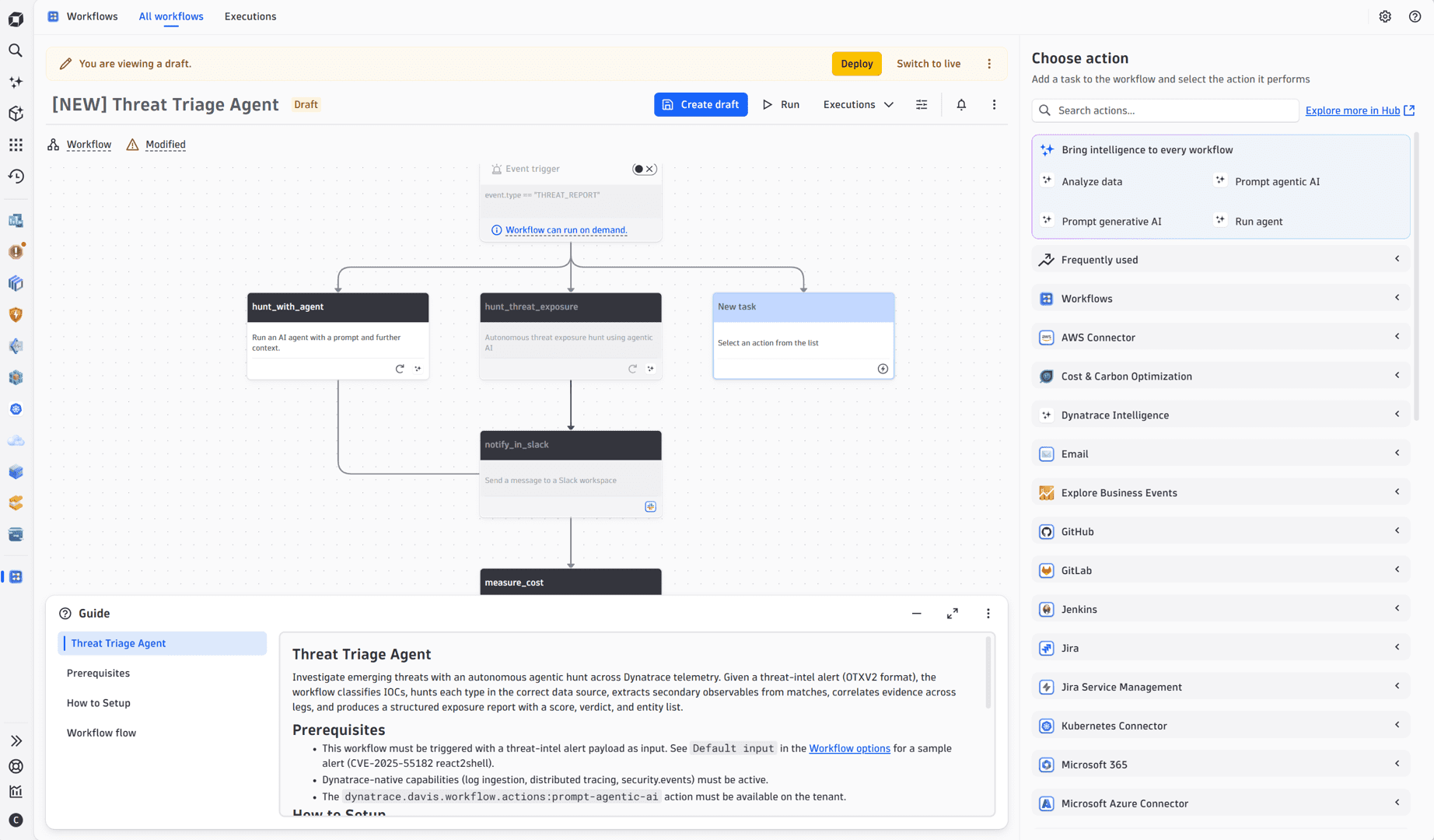 New agentic Workflow actions to let you automate scheduled work with ready-to-use results