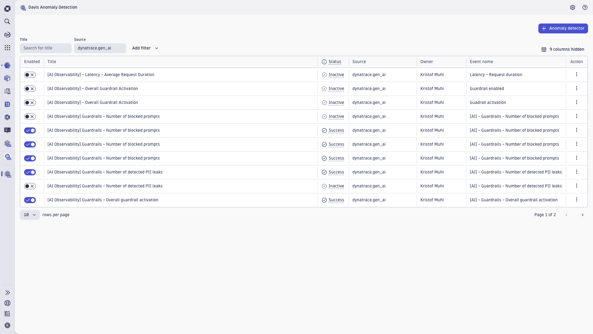 AI Observability - View Alerts (Preview)