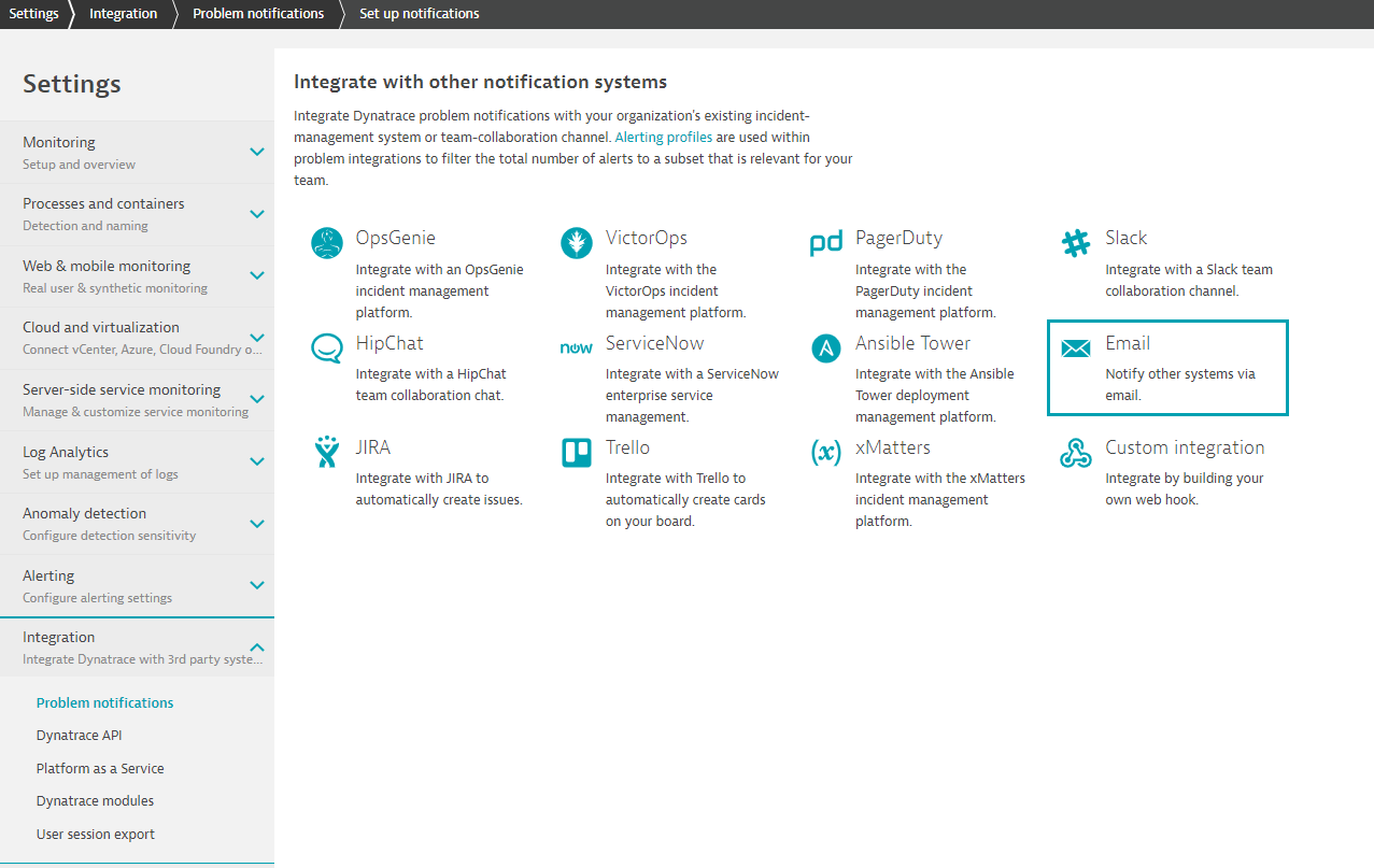 Integrate with notification systems