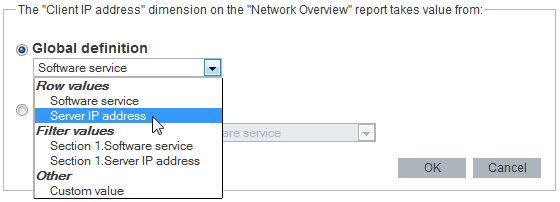 Defining a filter for all sections