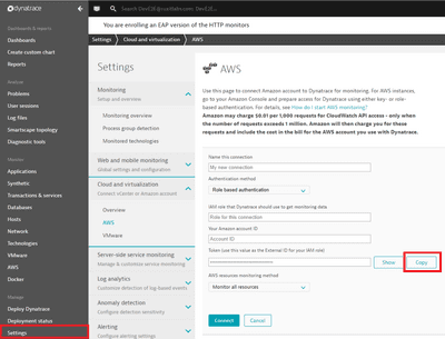 dynatrace aws