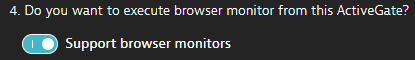 Disabling support for browser monitors