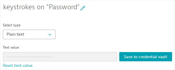 Captured password in Keystroke