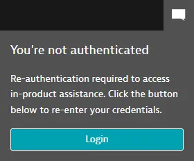 Not authenticated chat