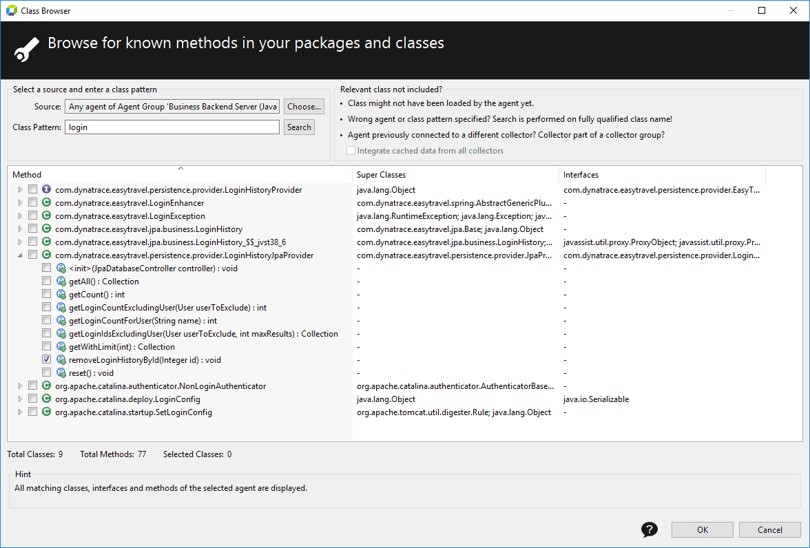 Class Browser