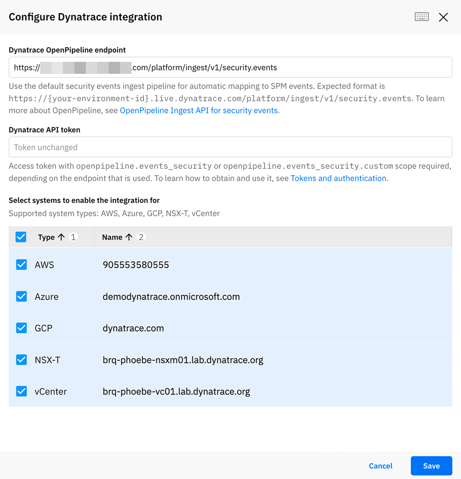 configure integration
