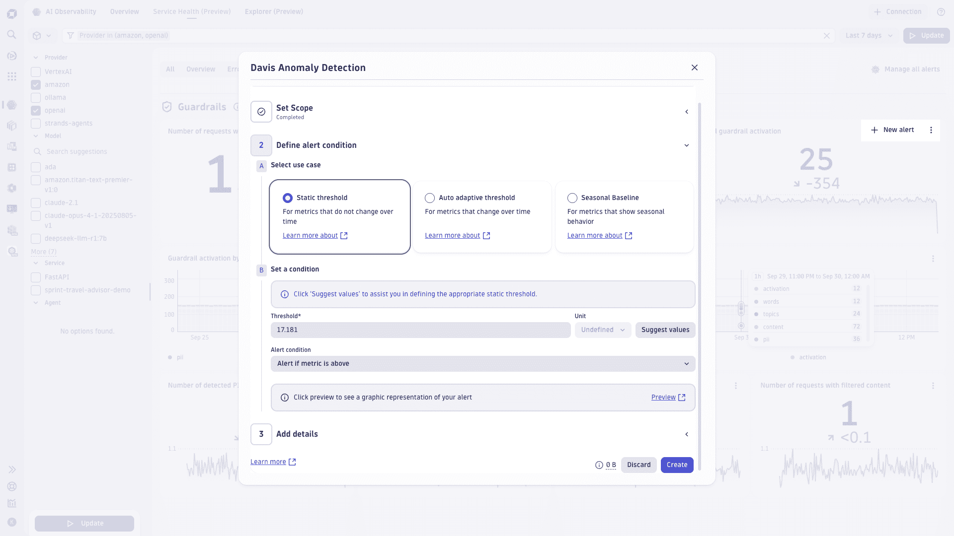 AI Observability - Create Alert (Preview)