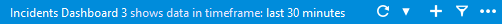 Dashboard header shows time scope