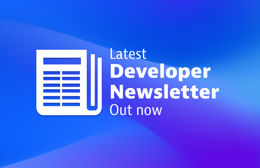 Banner for Developer newsletter in Developer portal