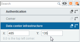 Entering point coordinates