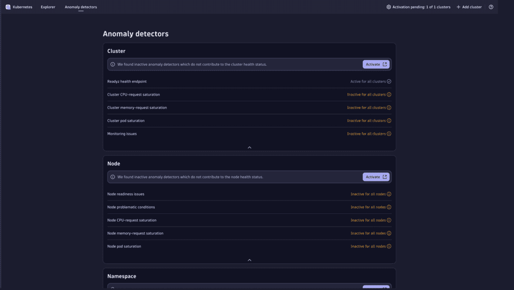 Kubernetes — Dynatrace Docs