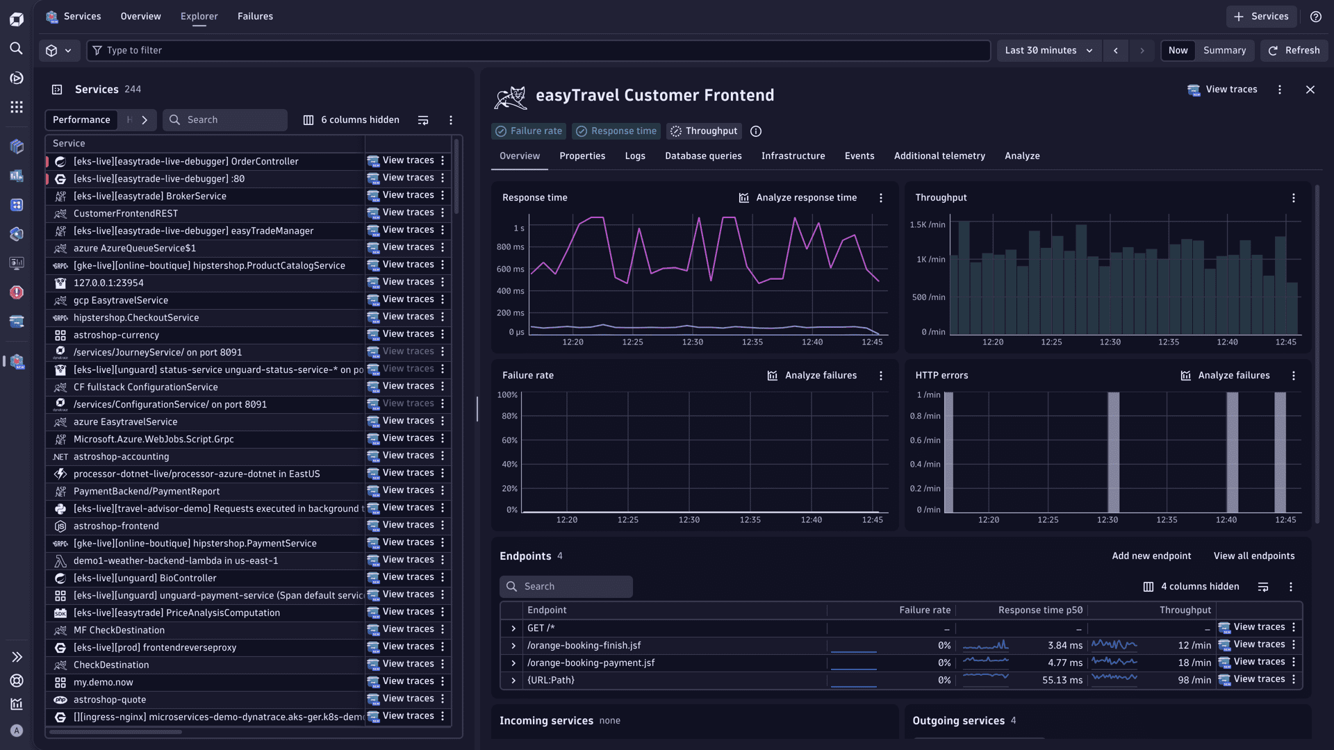 Enhanced endpoints for Service Detection v1