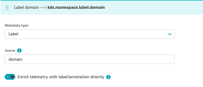Enrich telemetry with label/annotation directly