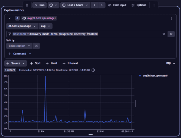 Explore data — Dynatrace Docs