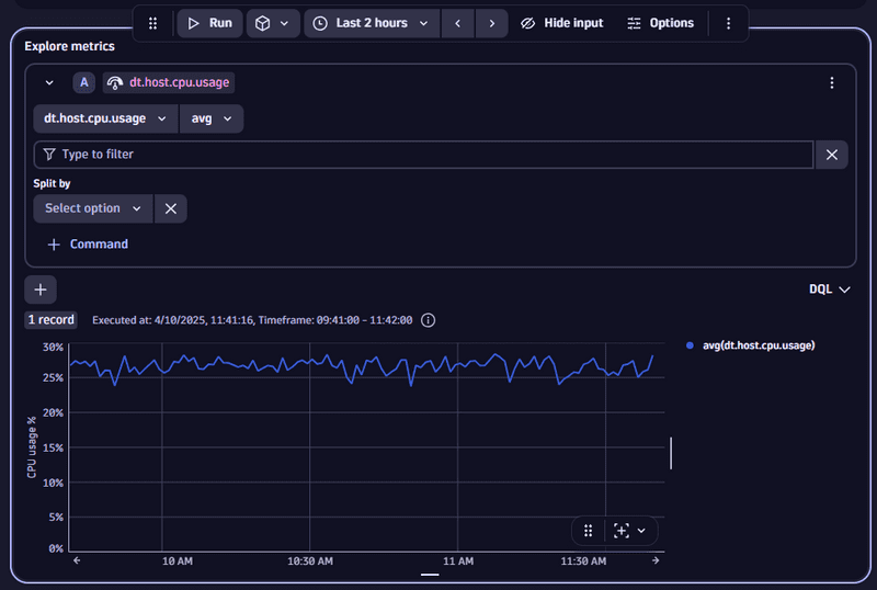 Explore data — Dynatrace Docs