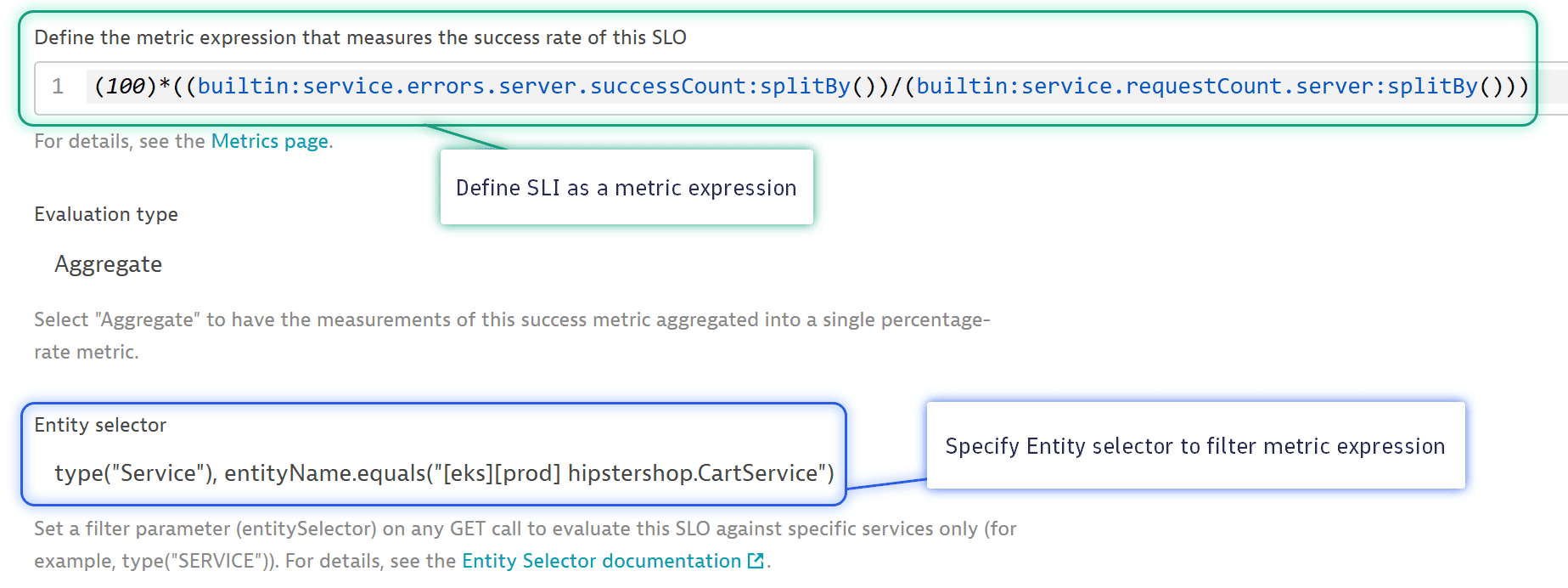 Screenshot of a Classic SLO