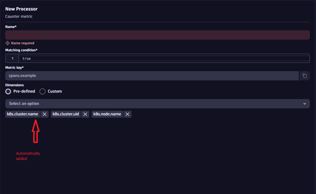 Simplify metric extraction in OpenPipeline