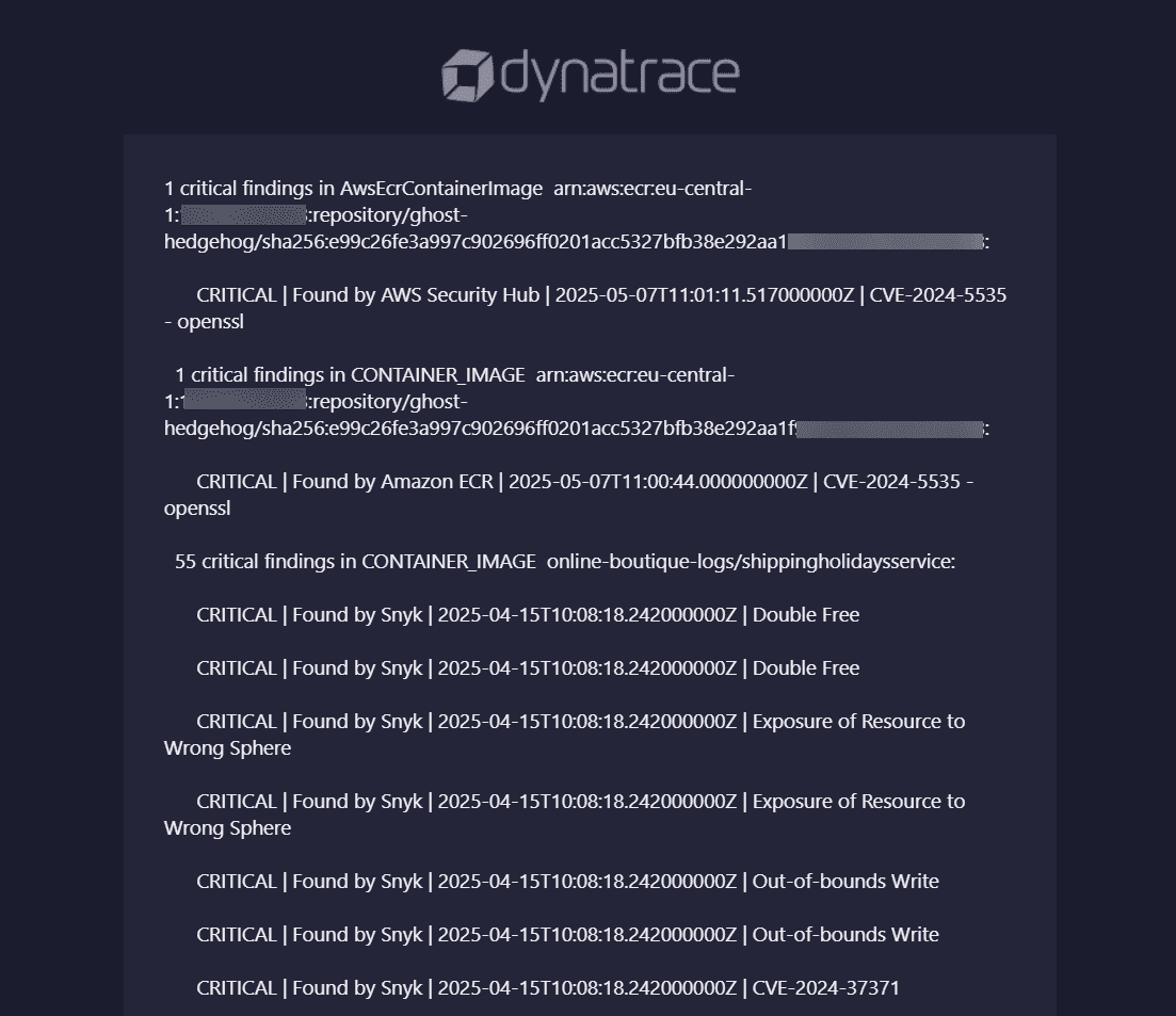 email notification example