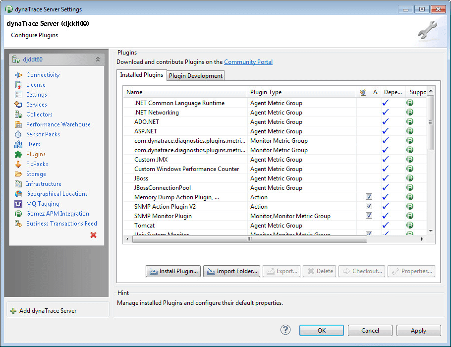 Installed Plugins