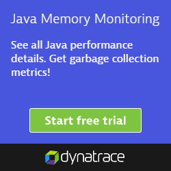 Java memory monitoring