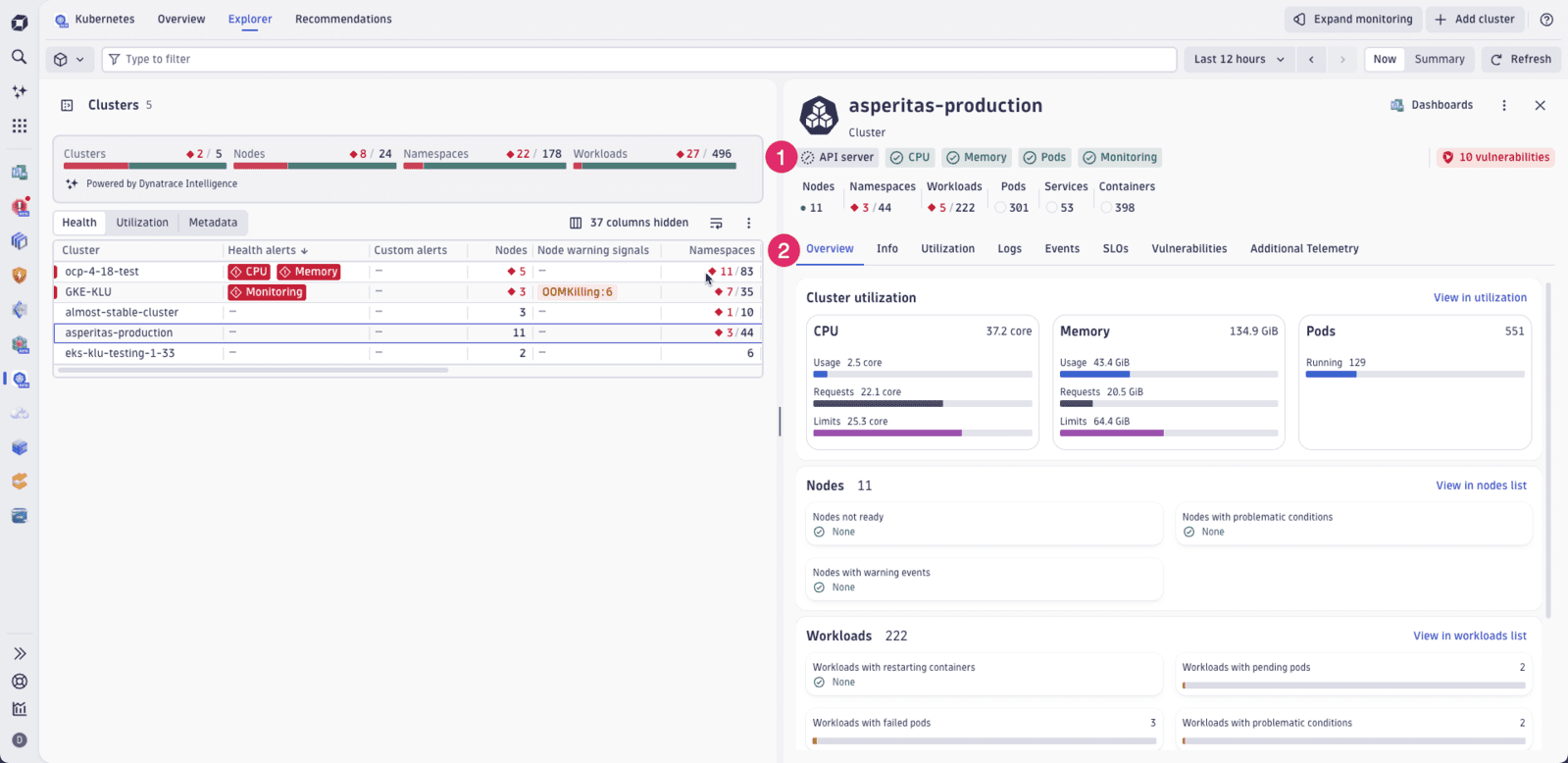 Kubernetes — Dynatrace Docs