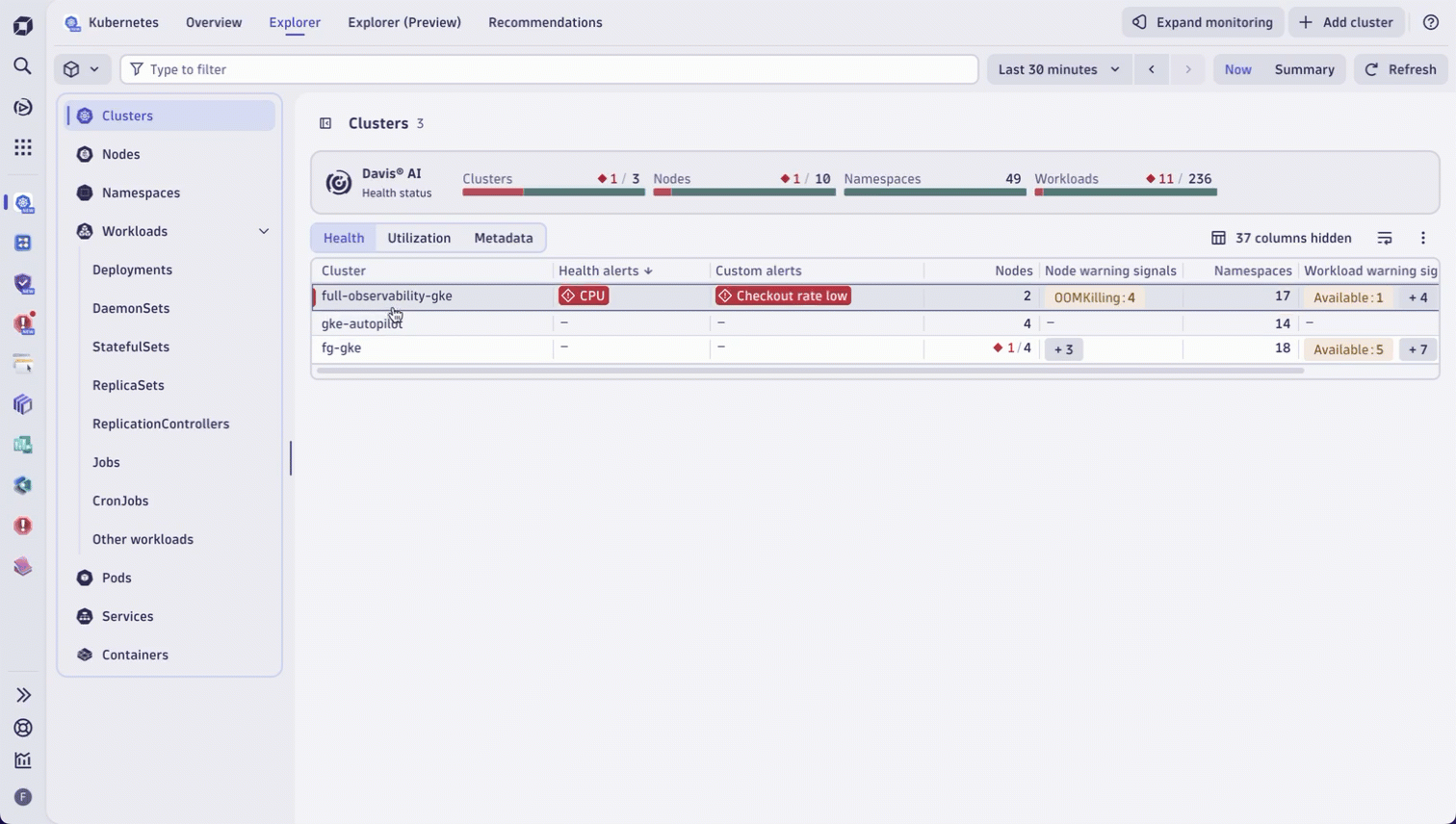 Enable Kubernetes Enhanced Object Visibility