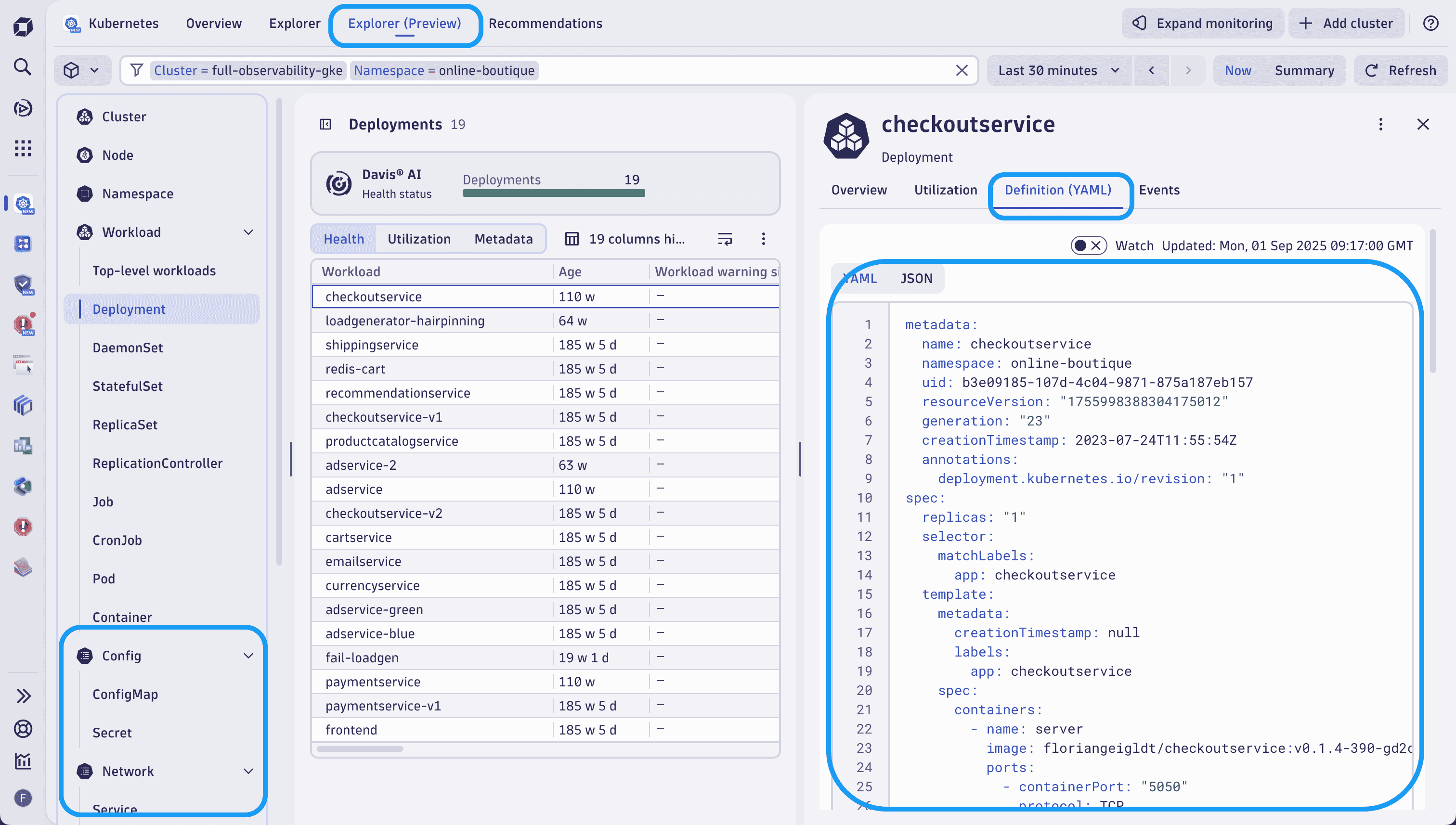 Kubernetes Enhanced Object Visibility Preview