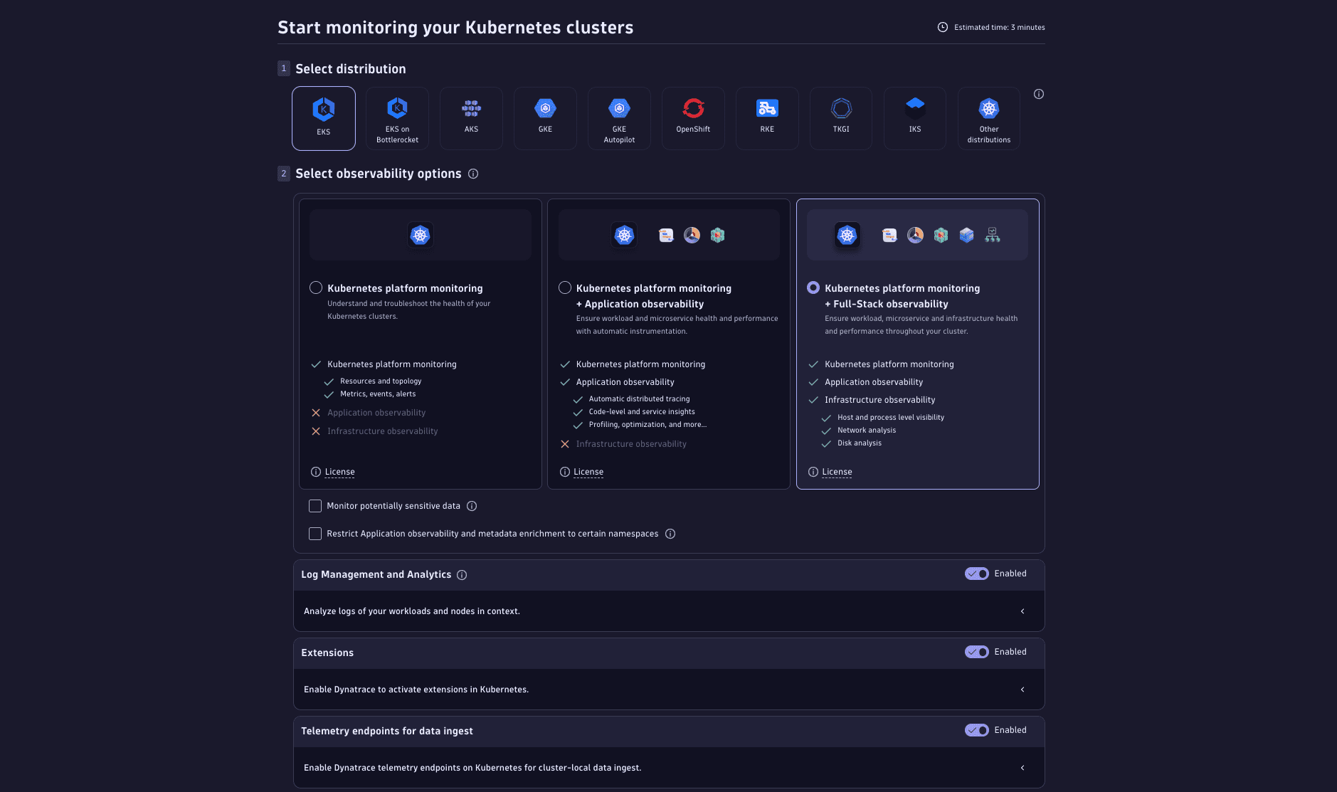 Enable new clusters in Kubernetes