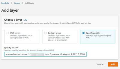 Trace Lambda functions — Dynatrace Docs