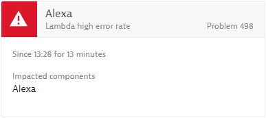Lambda high error rate event