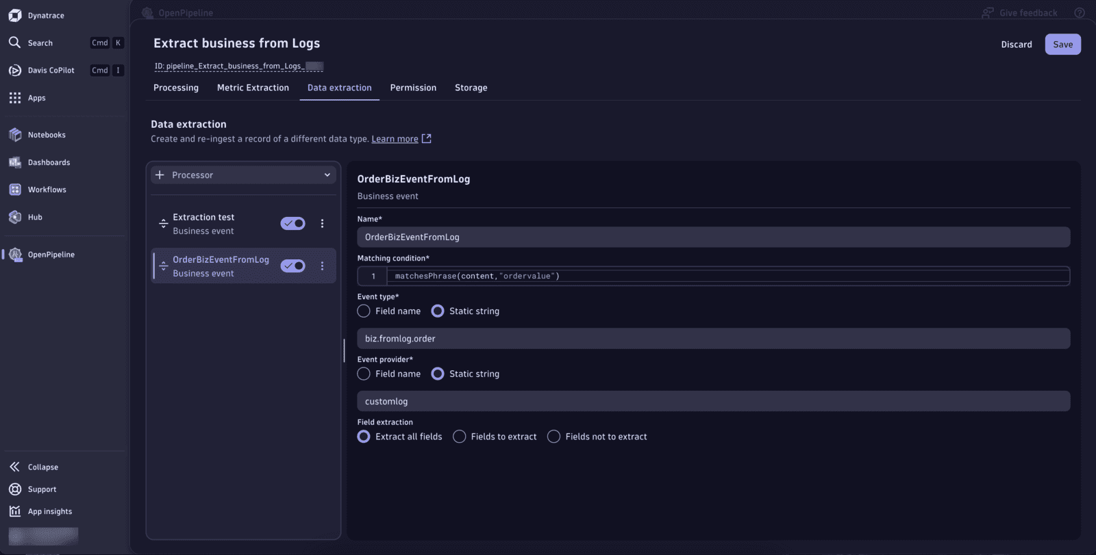 Business event capture — Dynatrace Docs