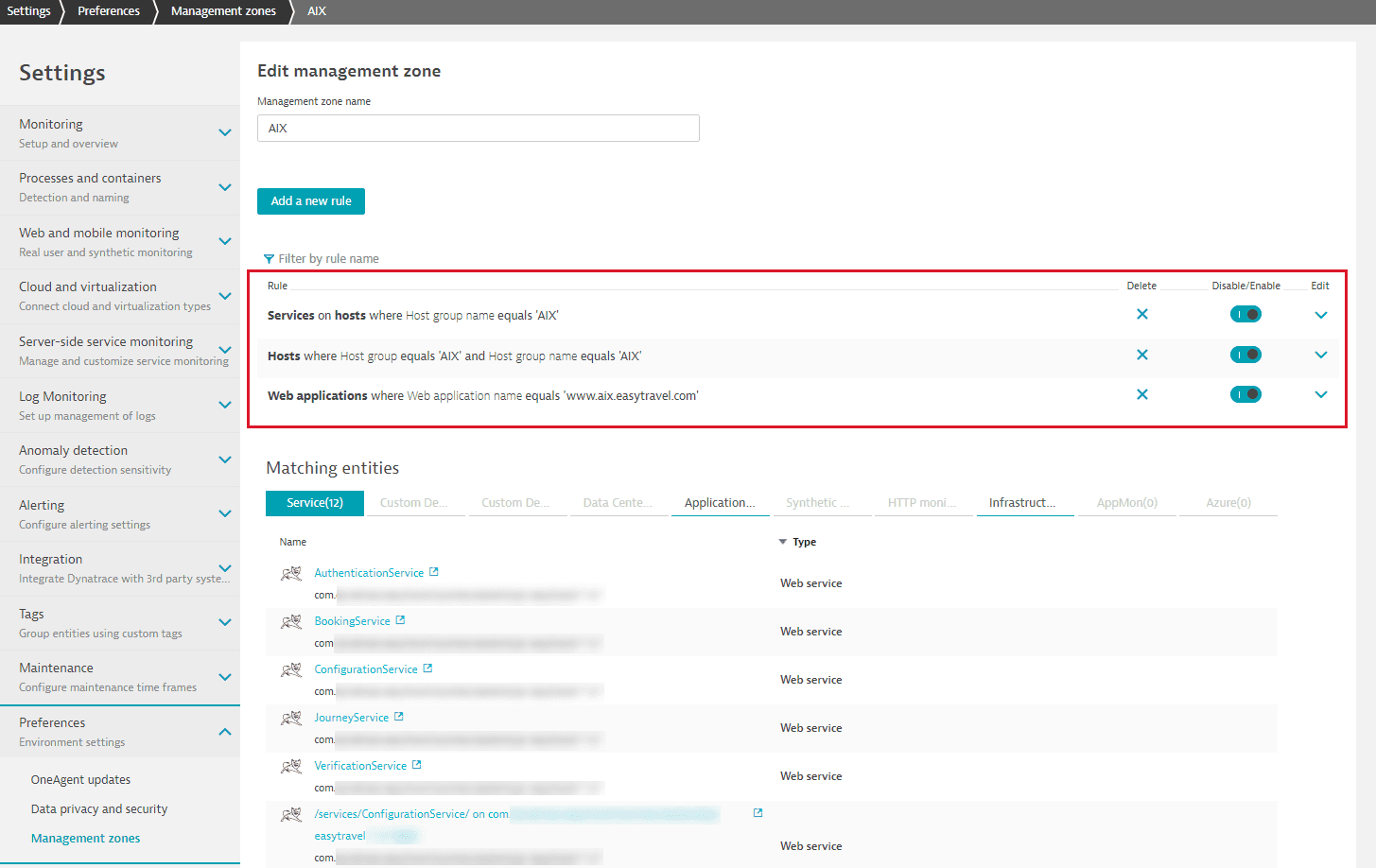 Set up management zones Dynatrace Help