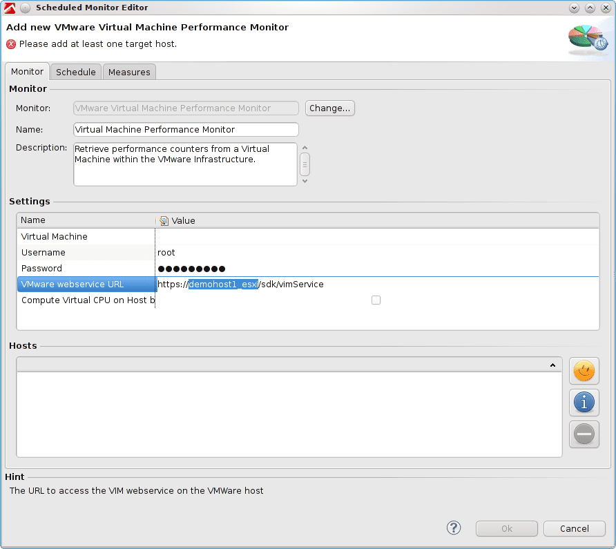 Create a virtual machine monitor and enter the vHost.